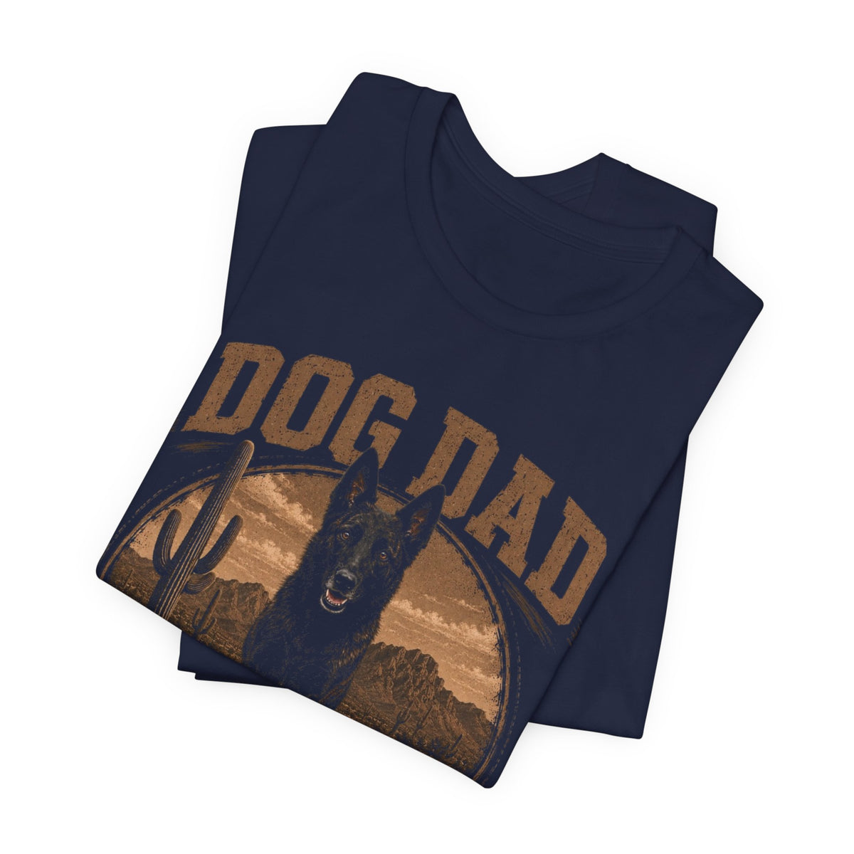 Dog Dad T‑Shirt — Vintage Desert Shepherd Tee for Dog Lovers