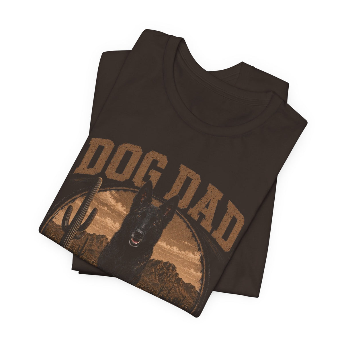 Dog Dad T‑Shirt — Vintage Desert Shepherd Tee for Dog Lovers