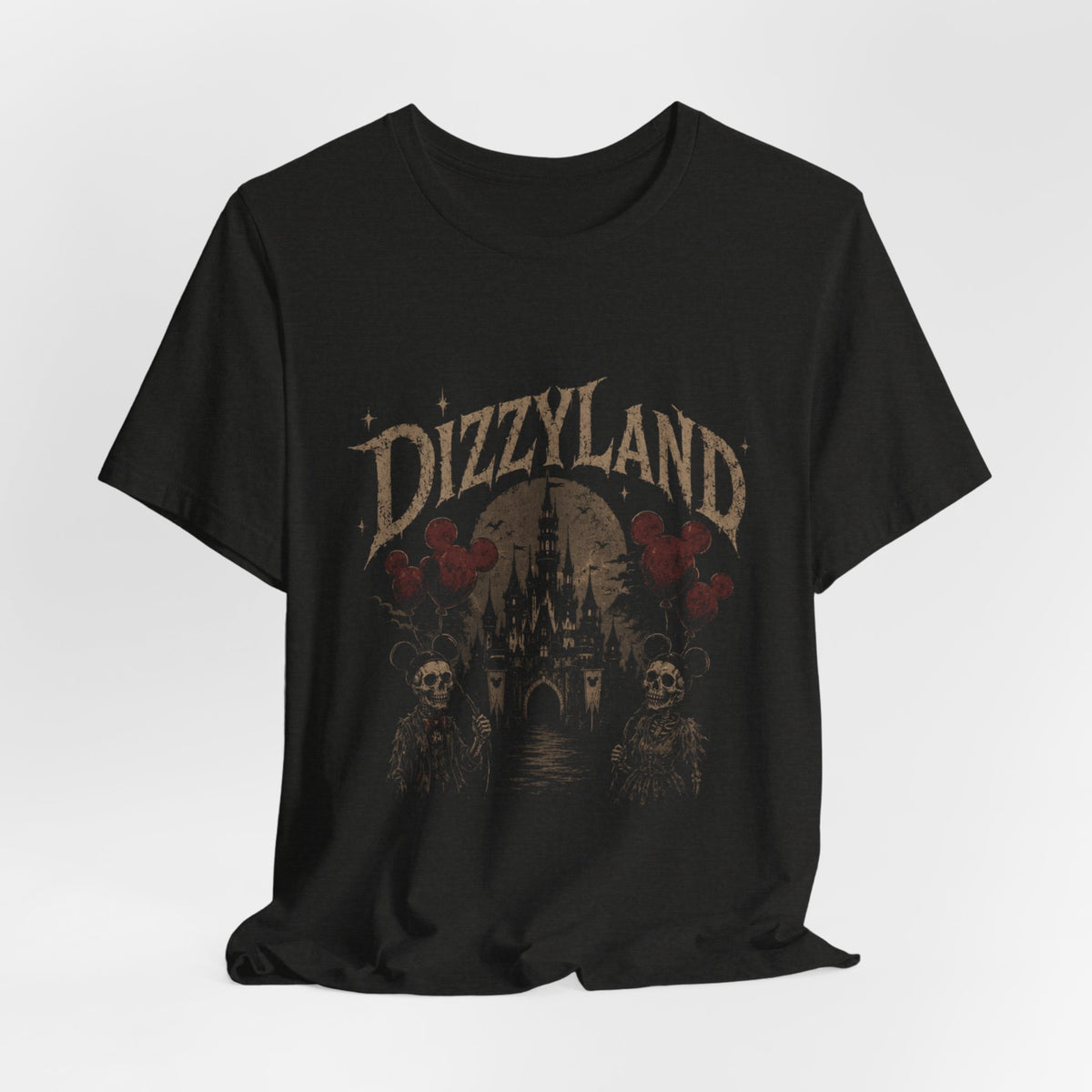 Dizzyland Haunted Castle Tee — Vintage Horror Theme Park T-Shirt