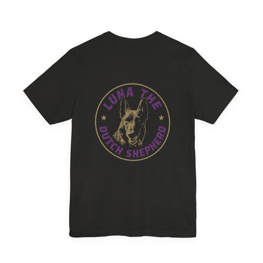Luna the Dutch Shepherd T-Shirt — Vintage Logo Tee