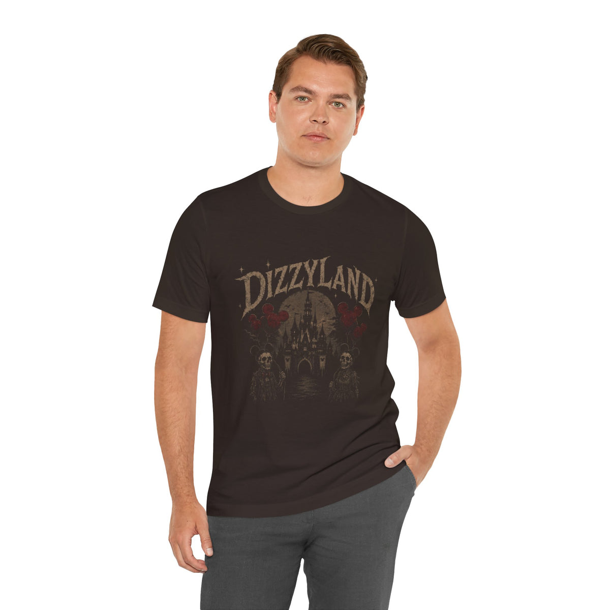 Dizzyland Haunted Castle Tee — Vintage Horror Theme Park T-Shirt
