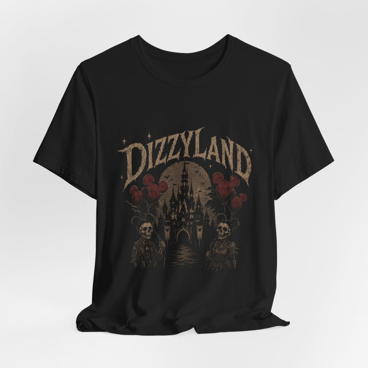 Dizzyland Haunted Castle Tee — Vintage Horror Theme Park T-Shirt