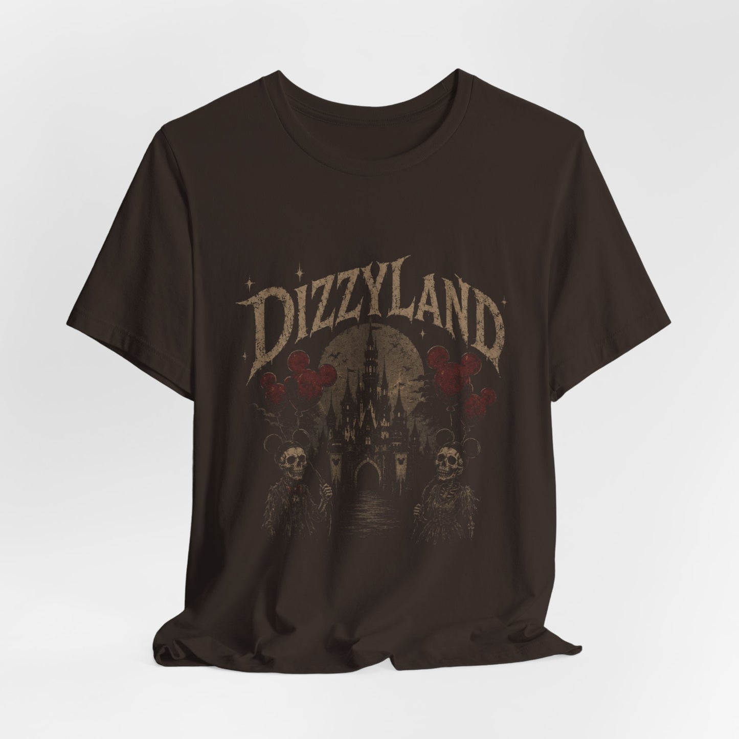 Dizzyland Haunted Castle Tee — Vintage Horror Theme Park T-Shirt
