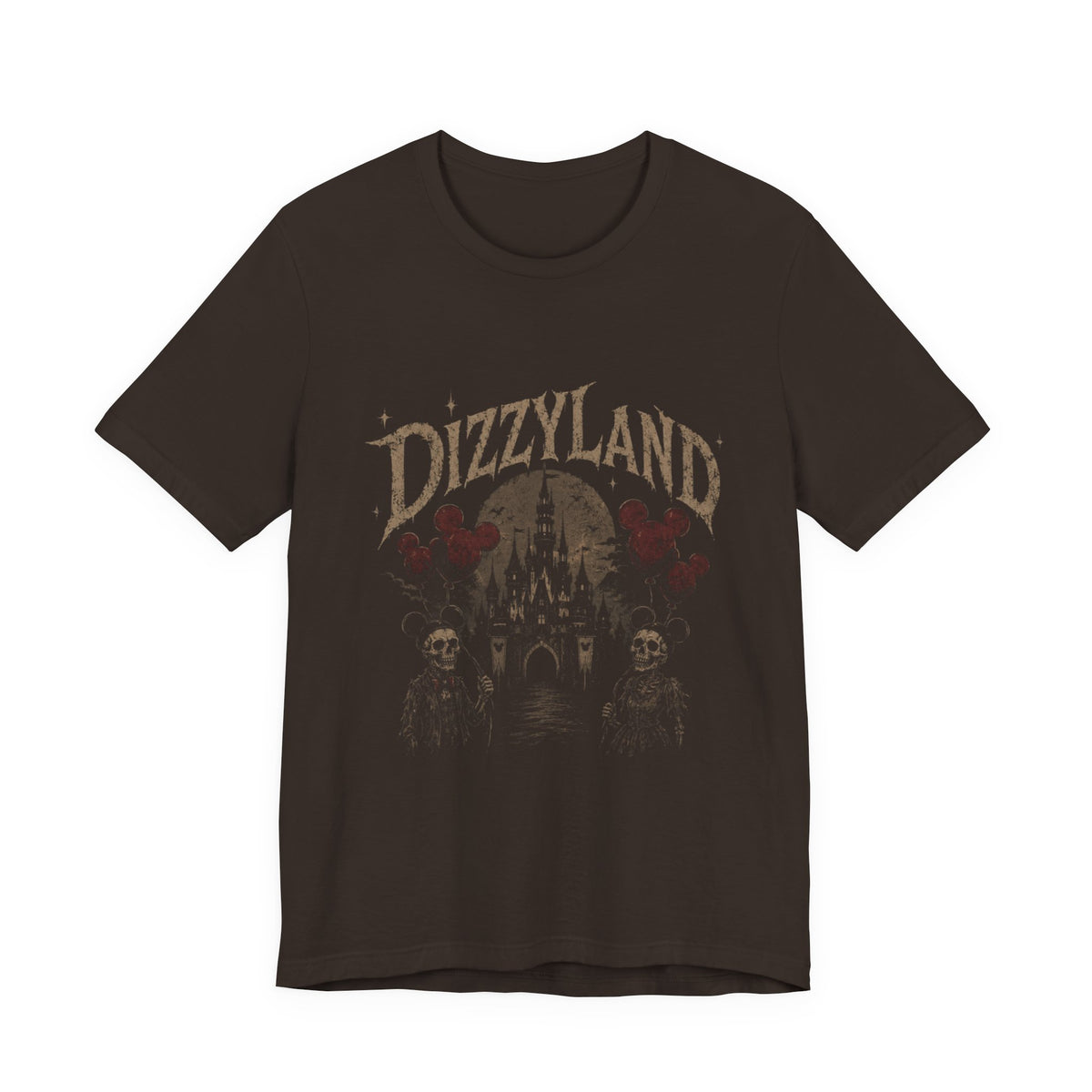 Dizzyland Haunted Castle Tee — Vintage Horror Theme Park T-Shirt