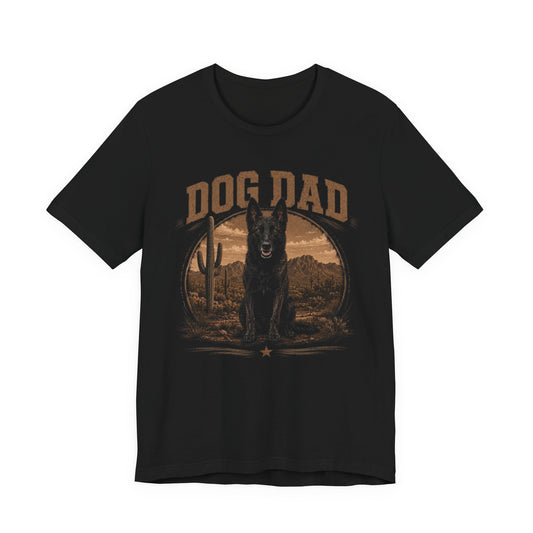 Dog Dad T‑Shirt — Vintage Desert Shepherd Tee for Dog Lovers