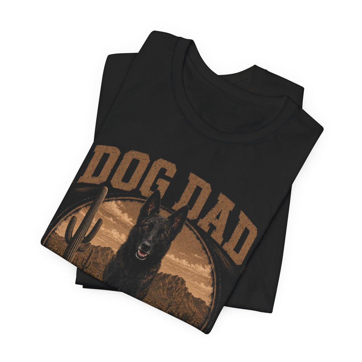 Dog Dad T‑Shirt — Vintage Desert Shepherd Tee for Dog Lovers