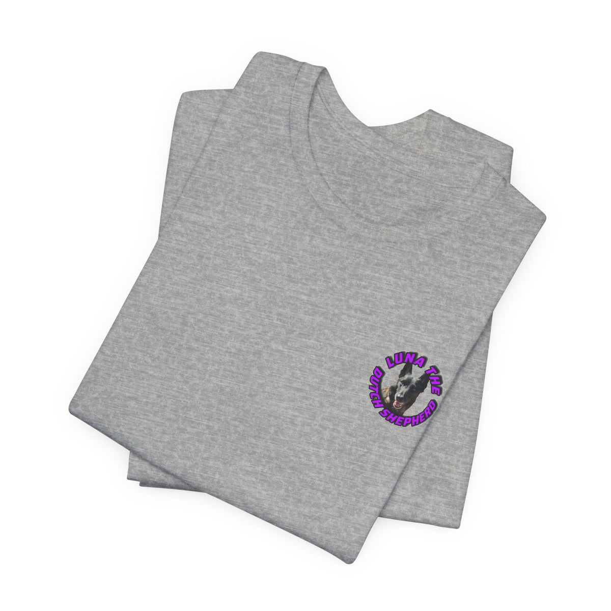 Classic Luna the Dutch Shepherd Photo Tee (Front & Back)