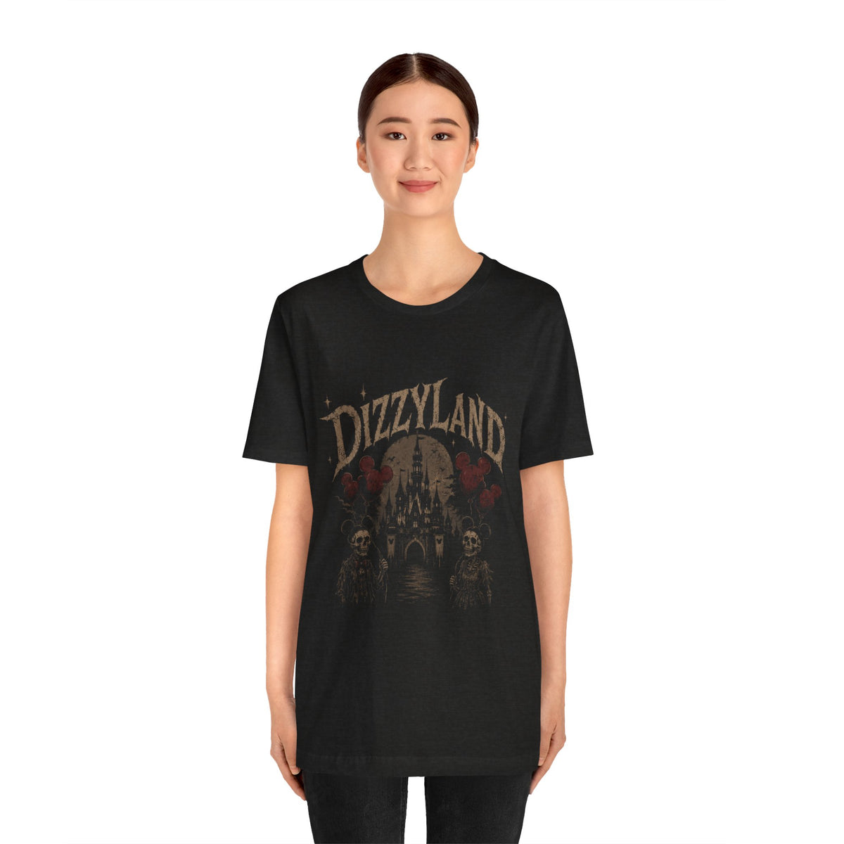 Dizzyland Haunted Castle Tee — Vintage Horror Theme Park T-Shirt