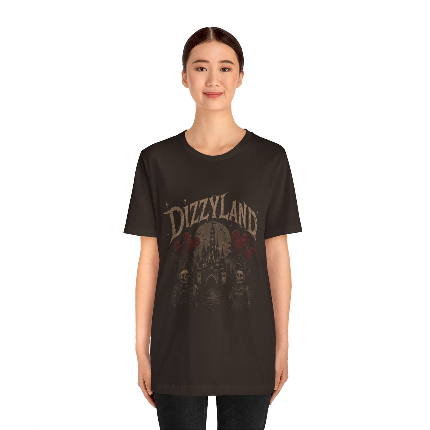 Dizzyland Haunted Castle Tee — Vintage Horror Theme Park T-Shirt