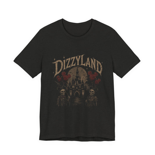 Dizzyland Haunted Castle Tee — Vintage Horror Theme Park T-Shirt