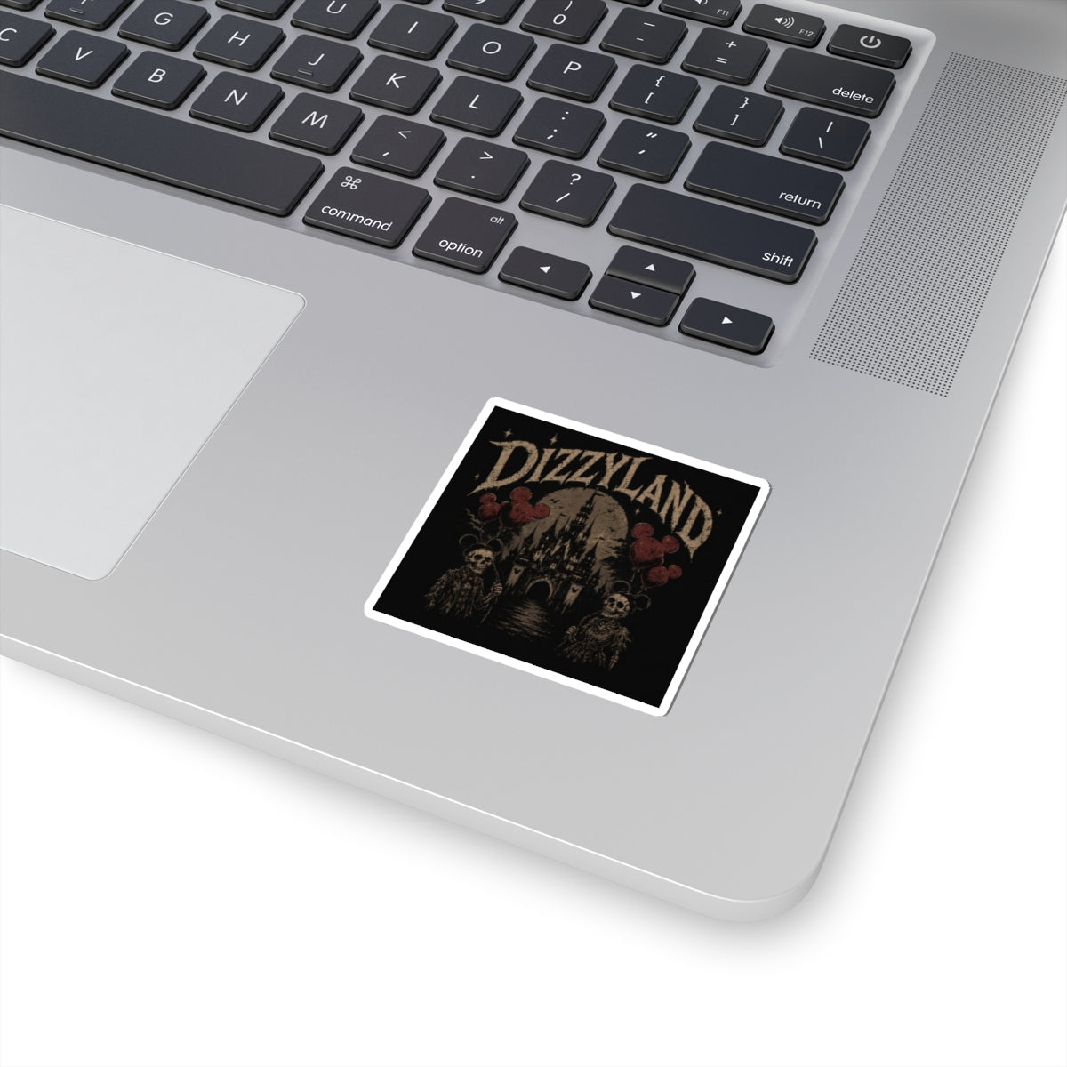 Dizzyland Gothic Castle Sticker — Kiss-Cut Horror Theme Vinyl Decal