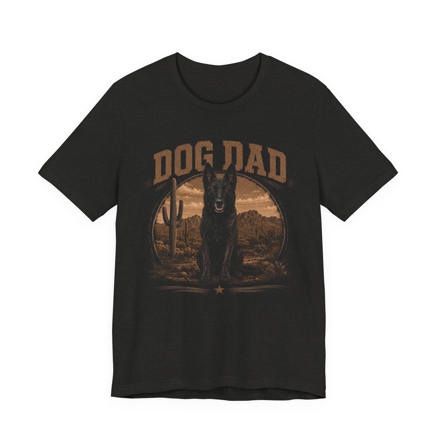Dog Dad T‑Shirt — Vintage Desert Shepherd Tee for Dog Lovers