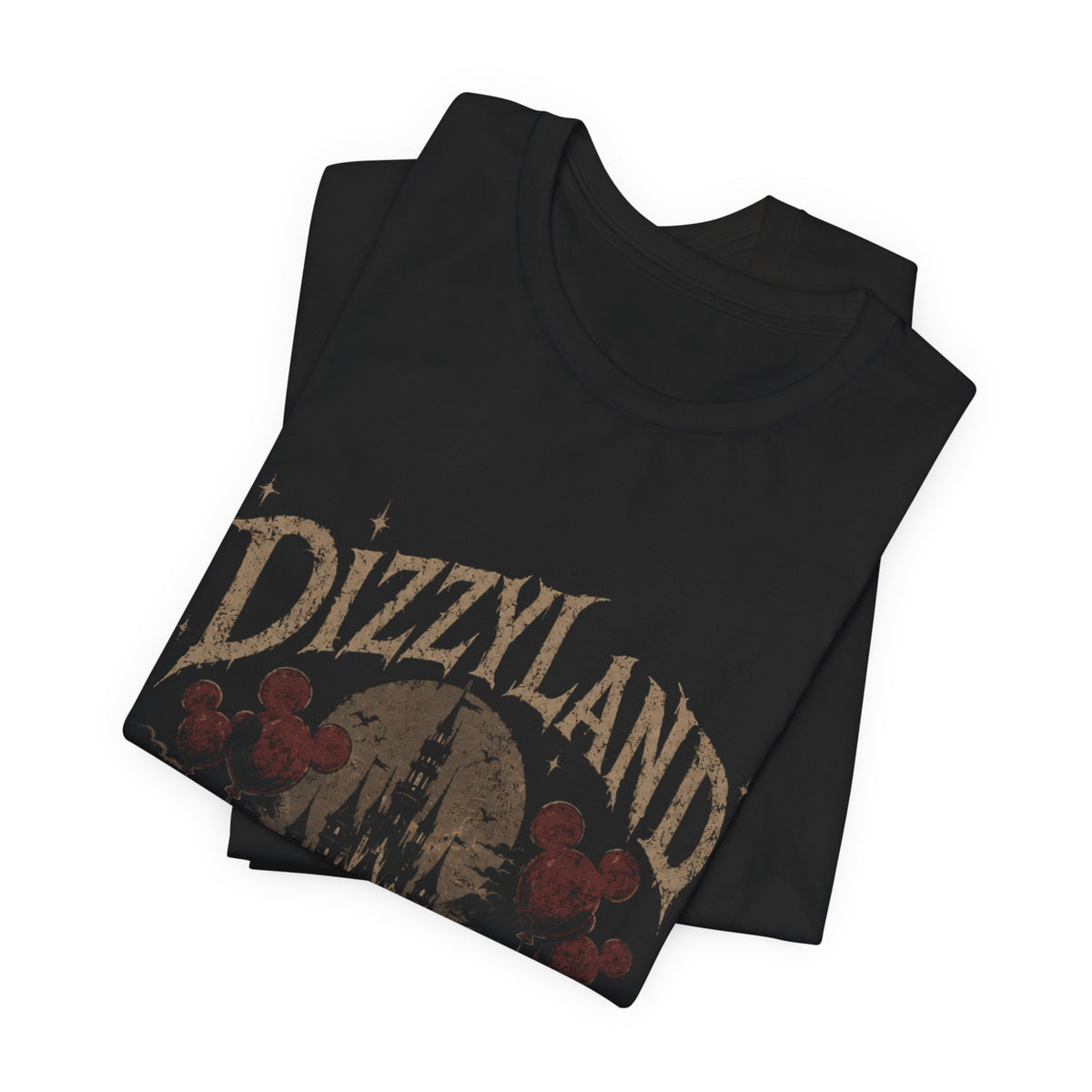 Dizzyland Haunted Castle Tee — Vintage Horror Theme Park T-Shirt