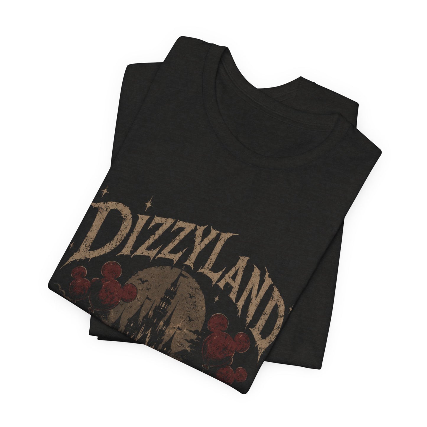 Dizzyland Haunted Castle Tee — Vintage Horror Theme Park T-Shirt